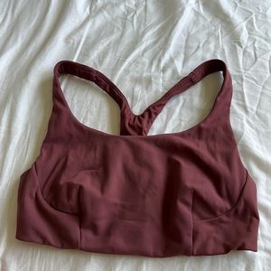 Lululemon wunder train bra red size 8